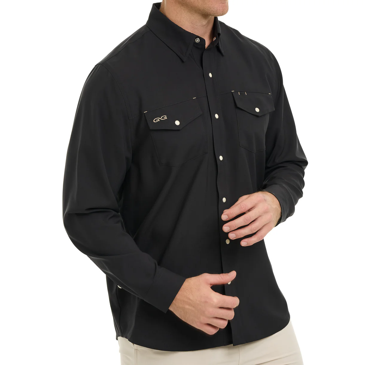 Stockyard Long Sleeve Shirt - Caviar
